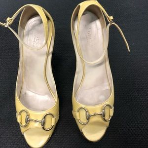 COPY - Gucci Summer Wedge Sandals Horsebit Patent…